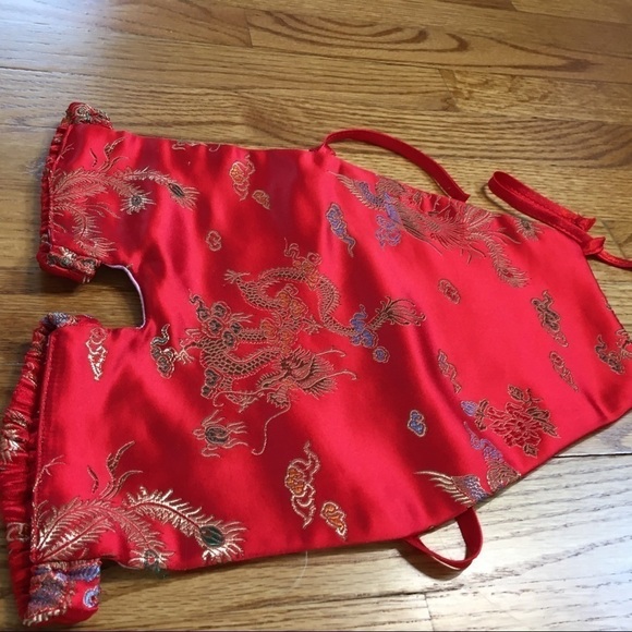 Vintage Infant Baby Girls Red Top - Picture 9 of 12